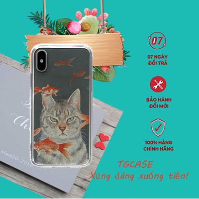 Vỏ ốp chống nước mèo mặt mo TG Case Hàng cao cấp cho các loại Iphone CAT20210013