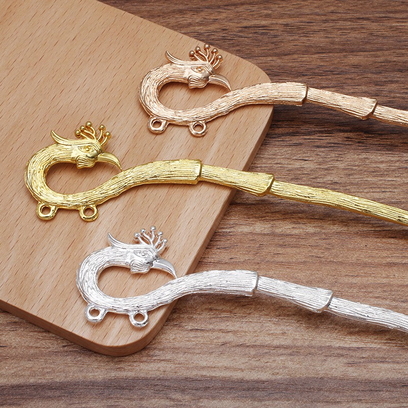 Cán trâm cài phượng cửu nguyên liệu làm trâm làm trang sức cổ trang cosplay cổ phục