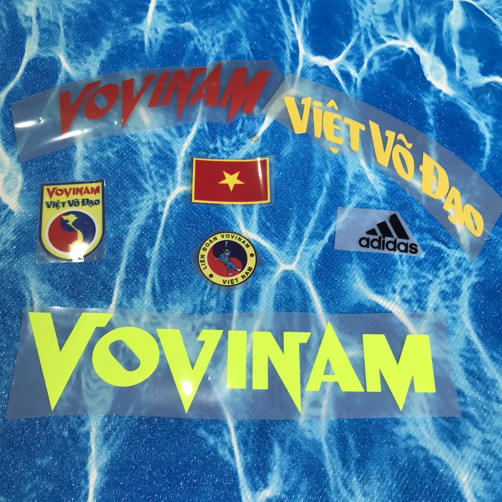 Logo In Nhiệt Decal in Lên áo Thun, Võ Phục (Cờ Việt Nam,Vovinam, Vovinam Việt Võ Đạo) InTheo Yêu Cầu Ailaikit