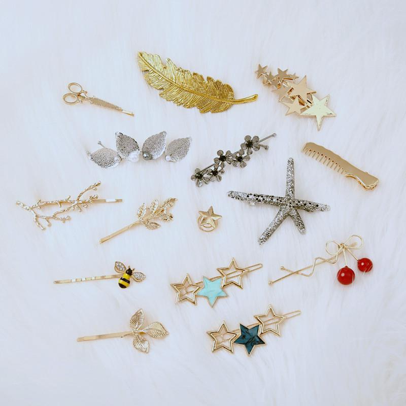 Kẹp Tóc Hình Ngôi Sao Đính Ngọc Trai Nhân Tạo Thời Trang