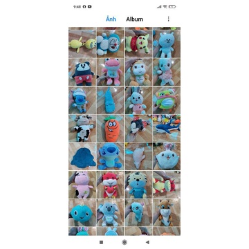 Gấu bông miniso các cỡ từ 20k đến 120k