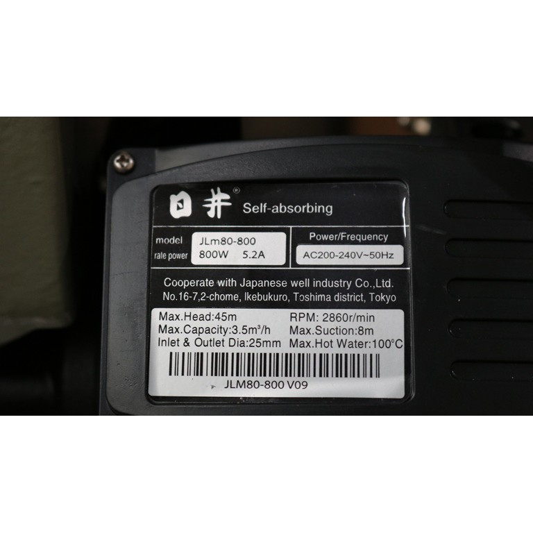 Máy bơm nước đẩy cao Giếng Nhật JLM 80-800