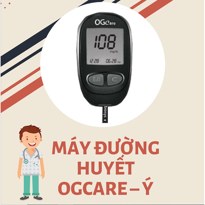 Máy đo đường huyết OGCARE giúp kiểm tra đường huyết tại nhà nhanh chóng hiệu quả  - MEDICAL