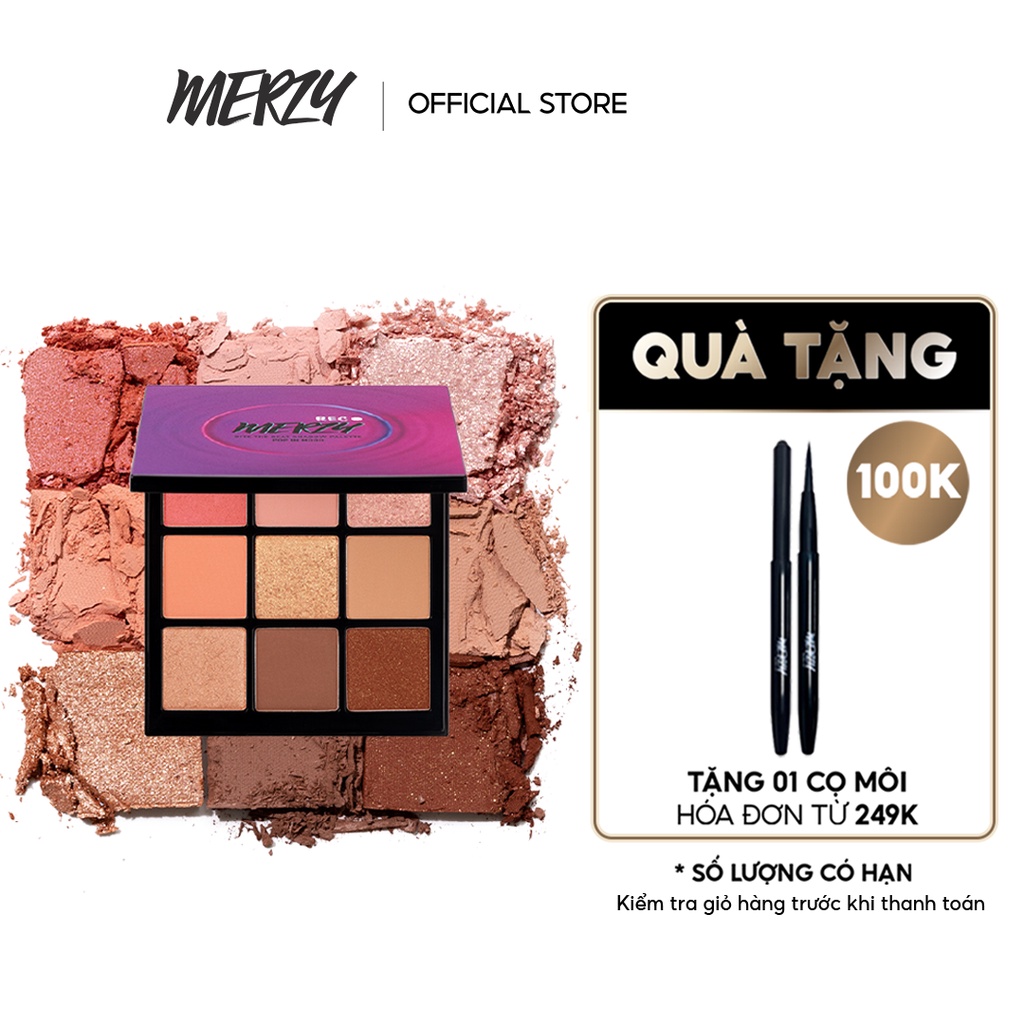 [Mã FMCGMALL giảm 8% đơn 250k] Bảng phấn trang điểm đa năng Merzy Bite The Beat Shadow Palette Pop In Mood 13,1g