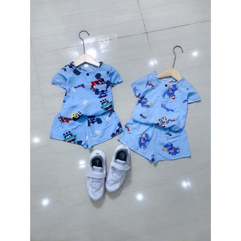 bộ lanh mát mẻ cho bé trai - BLBT