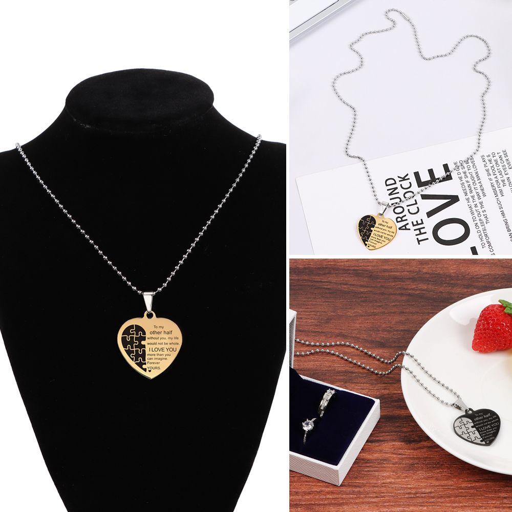 Móc Khóa Bằng Thép Không Gỉ Khắc Chữ Wife I LOVE YOU