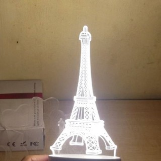 Đèn ngủ 3D trang trí hình tháp Eiffel