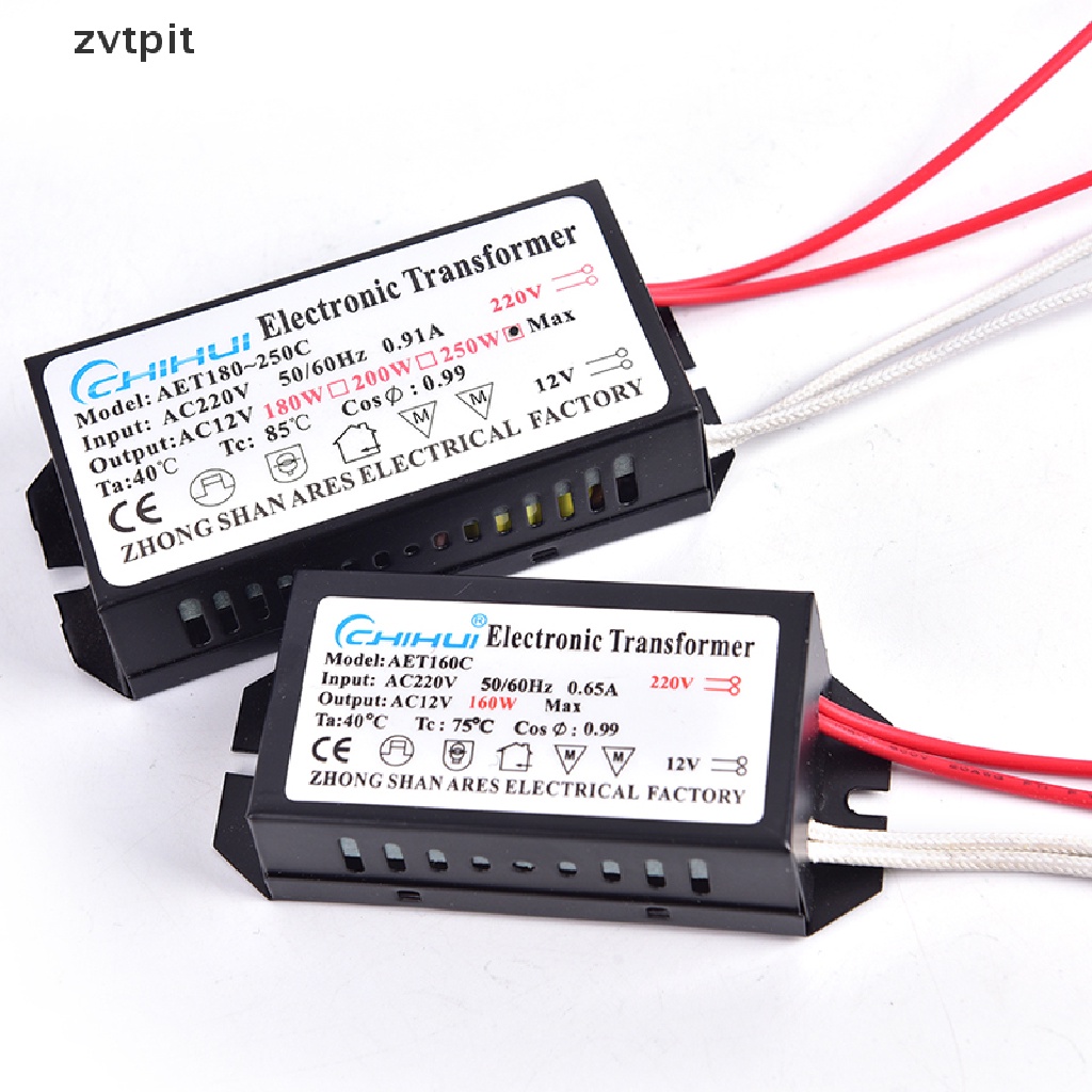 [ZVPT] Electronic Transformer 160W/180W/200W/250W AC 220V to 12V Halogen Lamp DSF