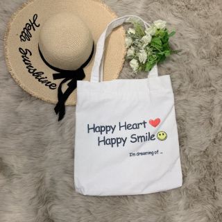 TÚI VẢI CANVAS MỀM - HAPPY HEART SMILE