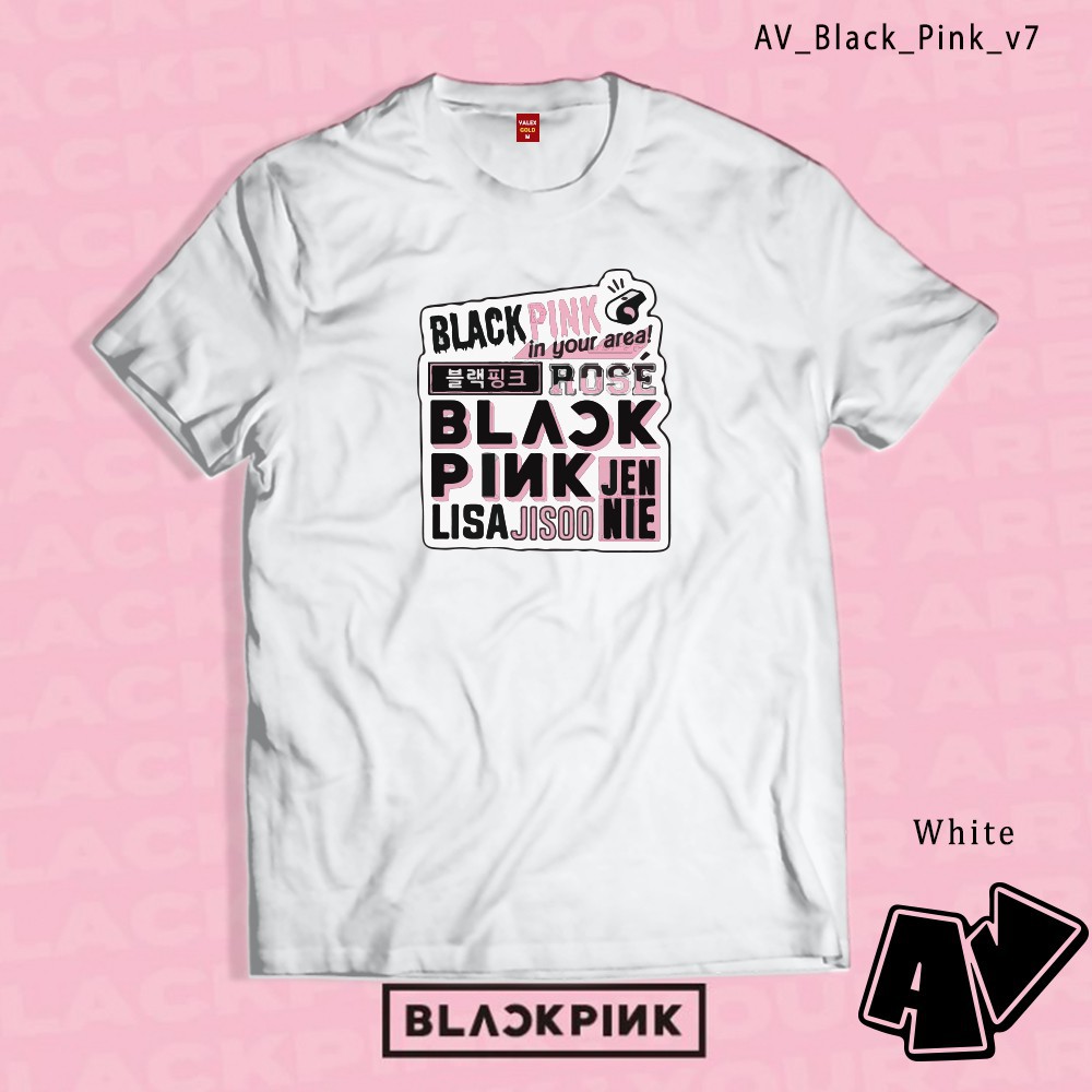 (SALE 50%) Áo thun AV Merch Blackpink tshirt Black Pink Jisoo Jennie Rose & Lisa GirlGroup cực chất