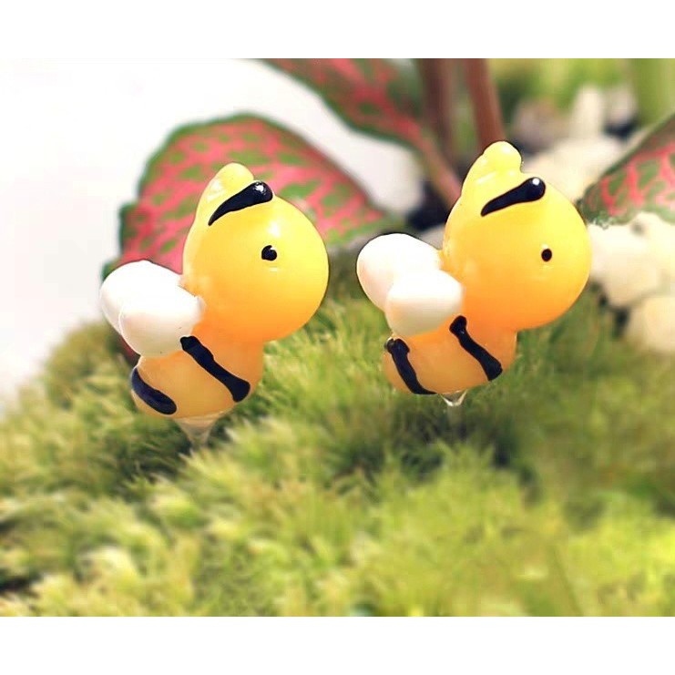 Phụ Kiện Tiểu cảnh Ong Vàng làm phụ kiện trang trí terrarium, sen đá, xương rồng, charm slime