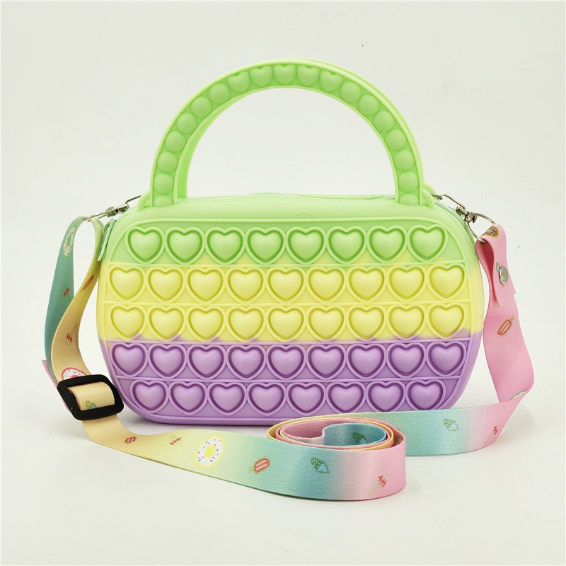 Pop It Messenger Đồ Chơi Fidget Spinner BằNg Silicon GiúP GiảM Stress Cho Bé GáI