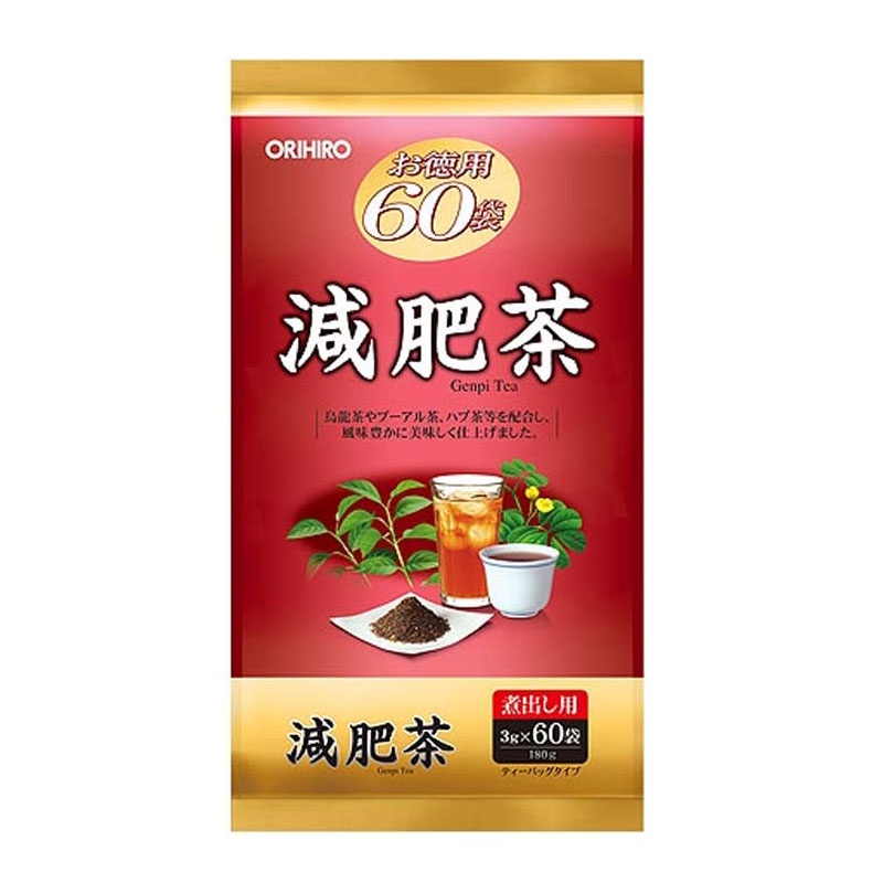 Trà Genpi Orihiro hỗ trợ giảm mỡ thừa quy cách (60 gói/túi)