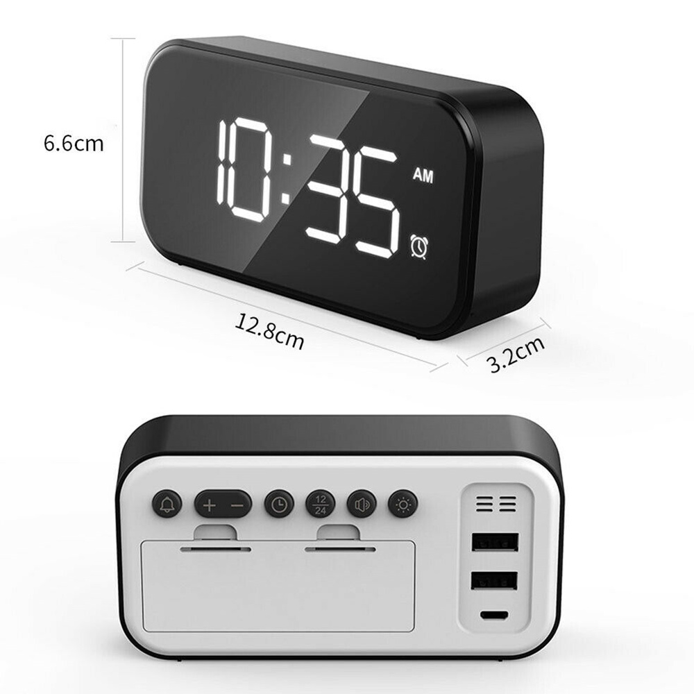 Đồng Hồ Báo Thức Điện Tử Có Đèn Led 5v 2a Snooze Time: 5 Phút