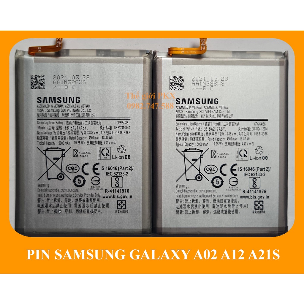 Pin Galaxy A21S | Galaxy A12 | Galaxy A02 EB-BA217ABY Dung Lượng 5000mAh Hàng Zin Nhập Khẩu