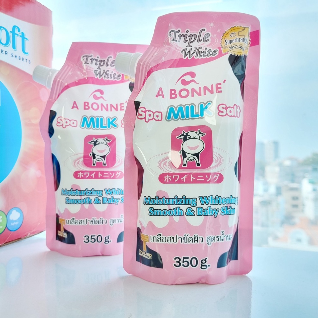 Muối tắm tẩy tế bào chết toàn thân sữa bò ABONNE Spa Milk Salf 350g Thái Lan