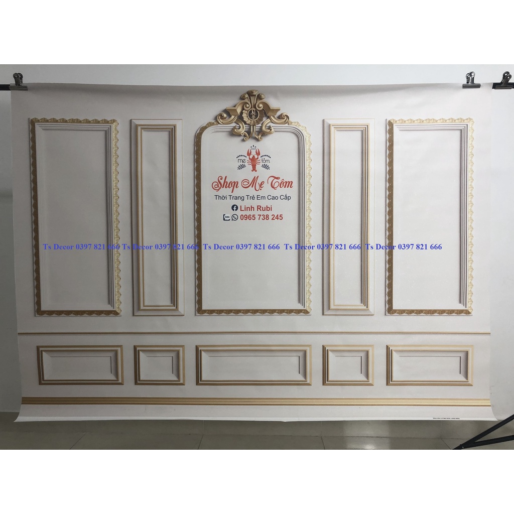 Phông Nền Livestream và Chụp Ảnh 3D 5D Dán Tường + Đóng Đinh Treo Tường