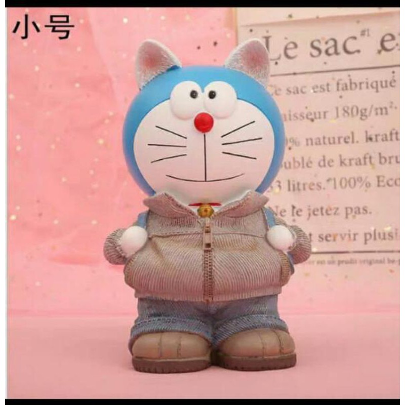 Ống Heo Tiết Kiệm Tiền Hình Mèo Máy Doraemon Đáng Yêu