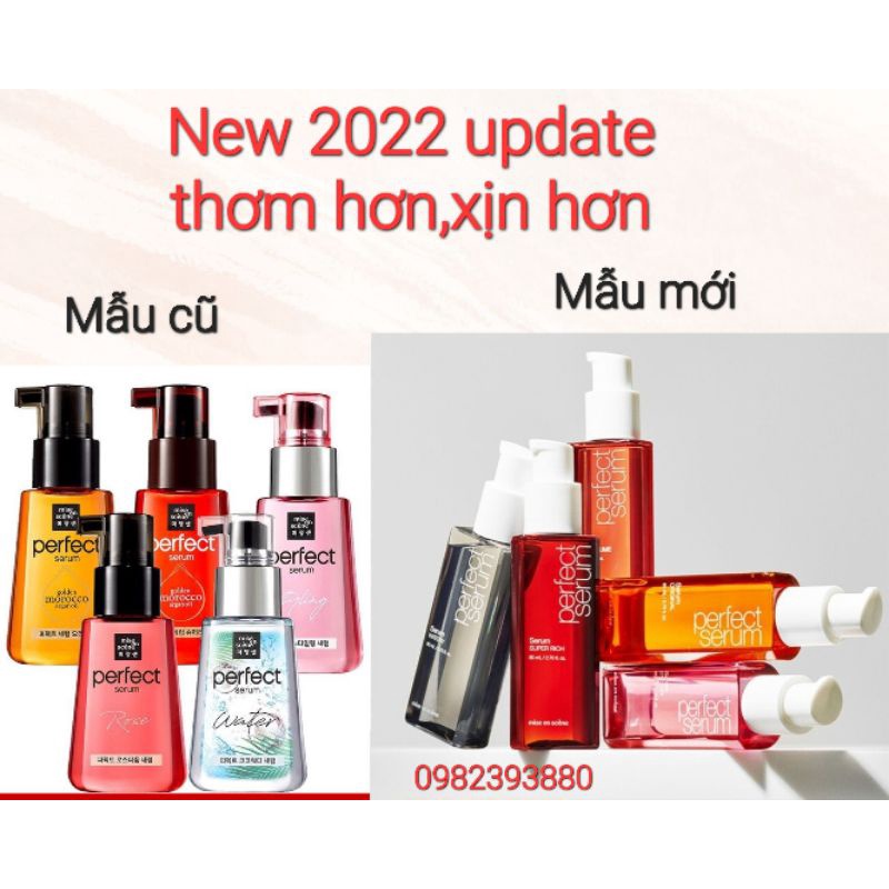 Dưỡng Tóc Mise En Scene Perfect Hair Serum Styling và Golden Morocco