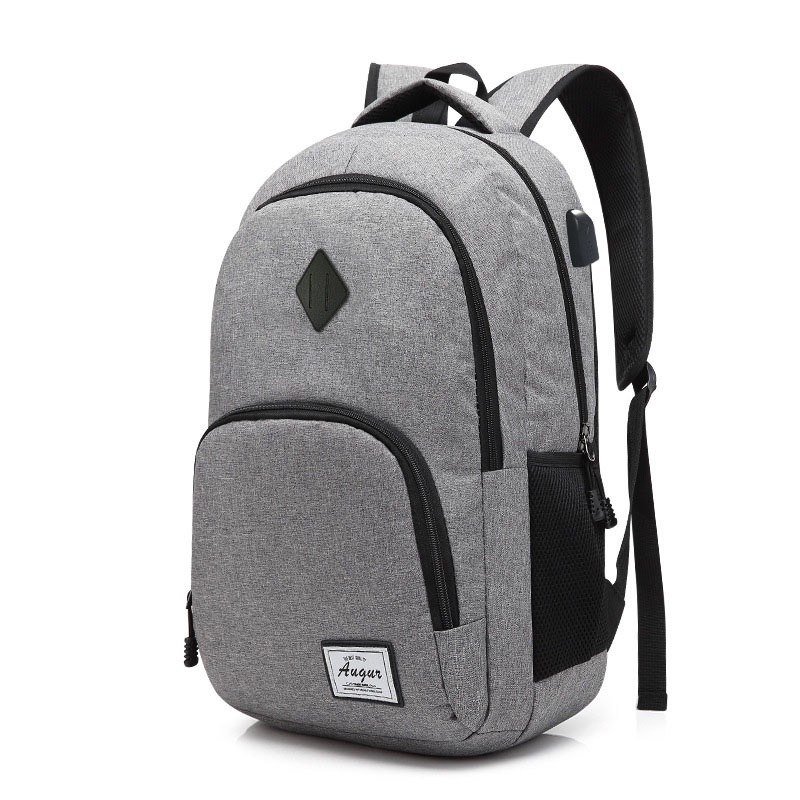 IELGY Vintage Men's Blue/Black Oxford Canvas Travel Backpack