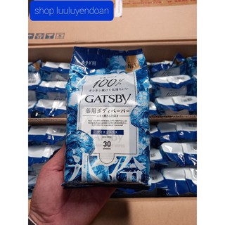 Khăn Giấy Ướt Khử Mùi GATSBY ICE CITRUS Mẫu Mới(Nhật Bản)
