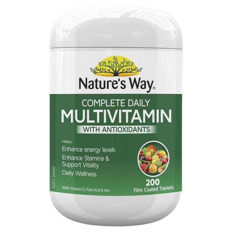 Vitamin Tổng Hợp +tảo biển Úc Nature’s Way Complete Daily Multivitamin