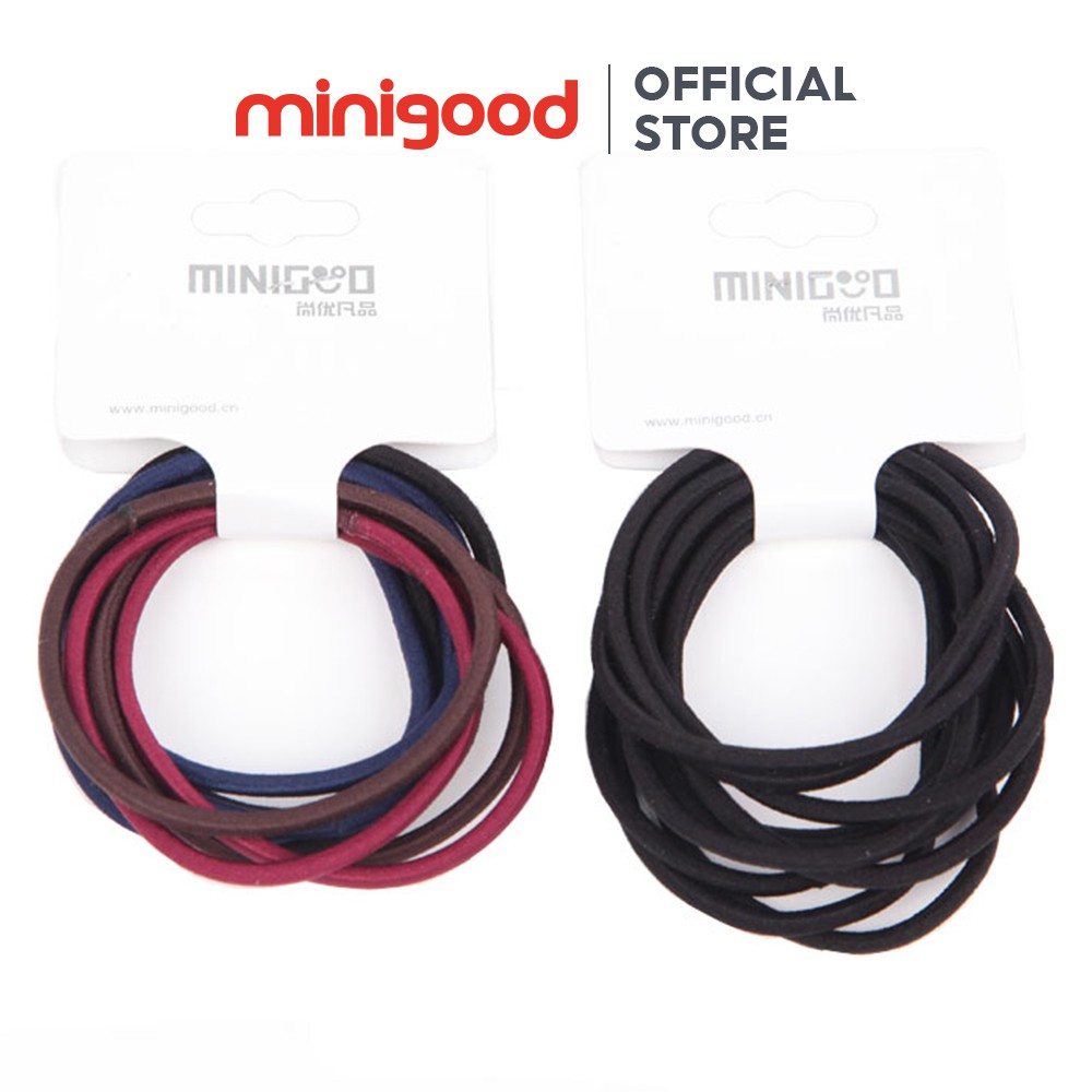 Minigood Cột tóc màu đơn giản (10 cái )