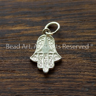 Charm Treo Bàn Tay Hamsa - Bạc 925, Phụ Kiện Làm Vòng Tay, Chuỗi Hạt, Trang Sức