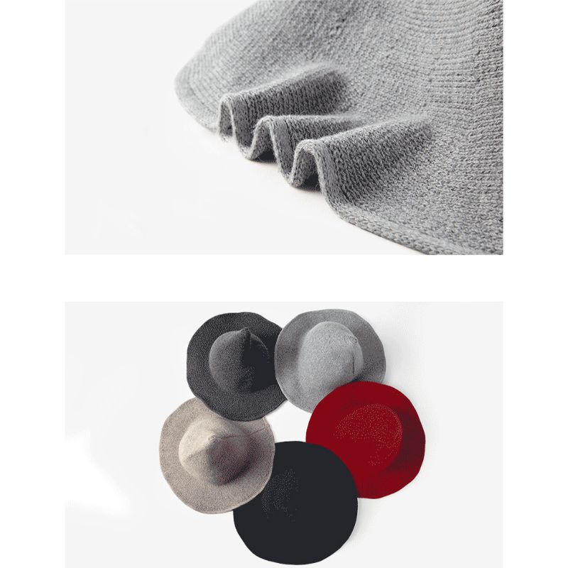 Youyo Mới Mũ Len Dệt Kim Phù Thủy Mũi Nhọn Thời Trang Thu Đông Cho Nữ