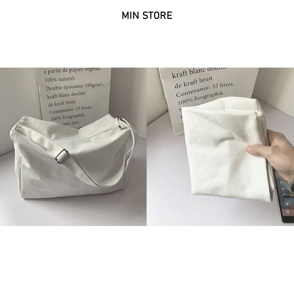 [VẢI CAO CẤP] Túi Đeo Chéo Canvas Cỡ Lớn Thời Trang Hàn Quốc Học Sinh Sinh Viên Đi Học , Đi Chơi | BigBuy360 - bigbuy360.vn