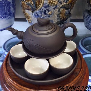 ấm chén bát tràng_bộ ấm chén uống trà phong cách nhật bản