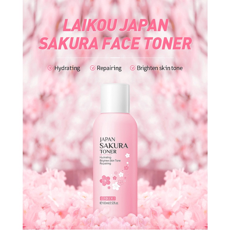 Nước Hoa Anh Đào LAIKOU 100ml Nuôi Dưỡng Làm Trẻ Hóa Làn Da