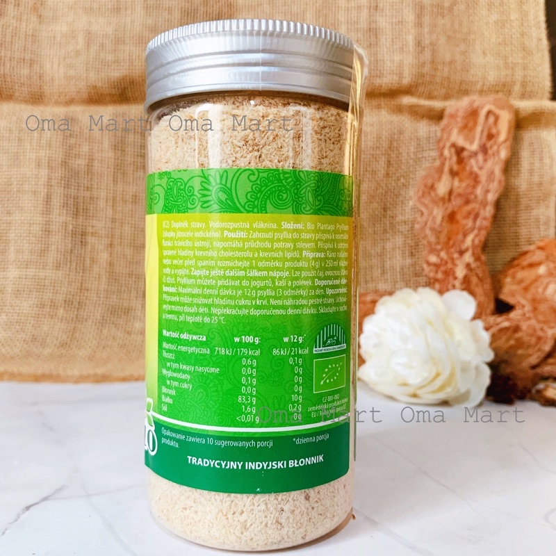 Bột vỏ hạt mã đề hữu cơ Apotheke 115g