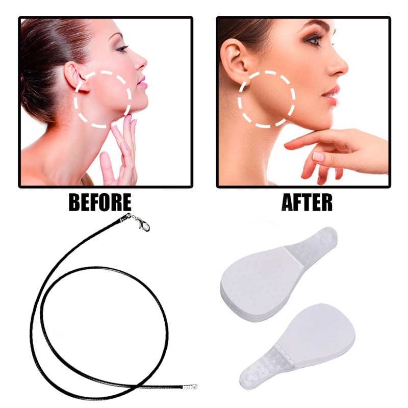 ✿ Bộ Miếng Dán Làm Thon Gọn Mặt Tạo Cằm Chữ V Vô Hình Chăm Sóc Da Bị Chảy Xệ