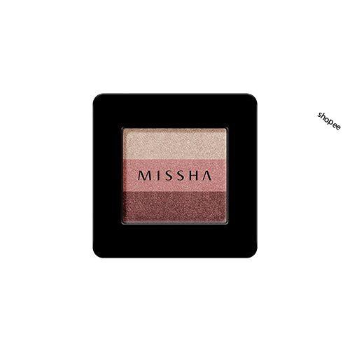 Phấn Mắt 3 màu  Missha Triple Shadow No.6 Marsala Red