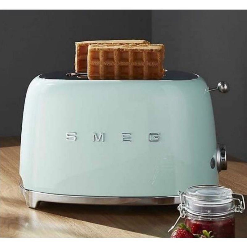 Máy nướng bánh mỳ SMEG TSF01PGEU màu xanh mint