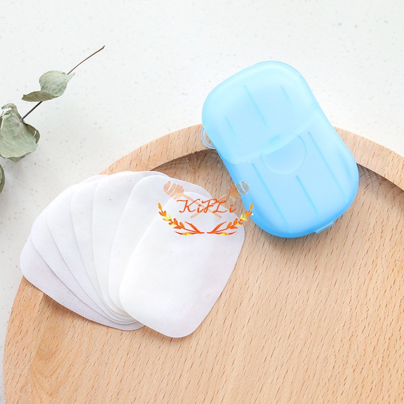✔️️️️Hộp 20 miếng xà phòng rửa tay khô