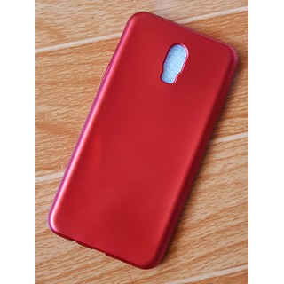 Samsung J7 plus (J7+) Ốp Lưng Dẻo Đỏ Nhung Mịn Chống Vân Tay