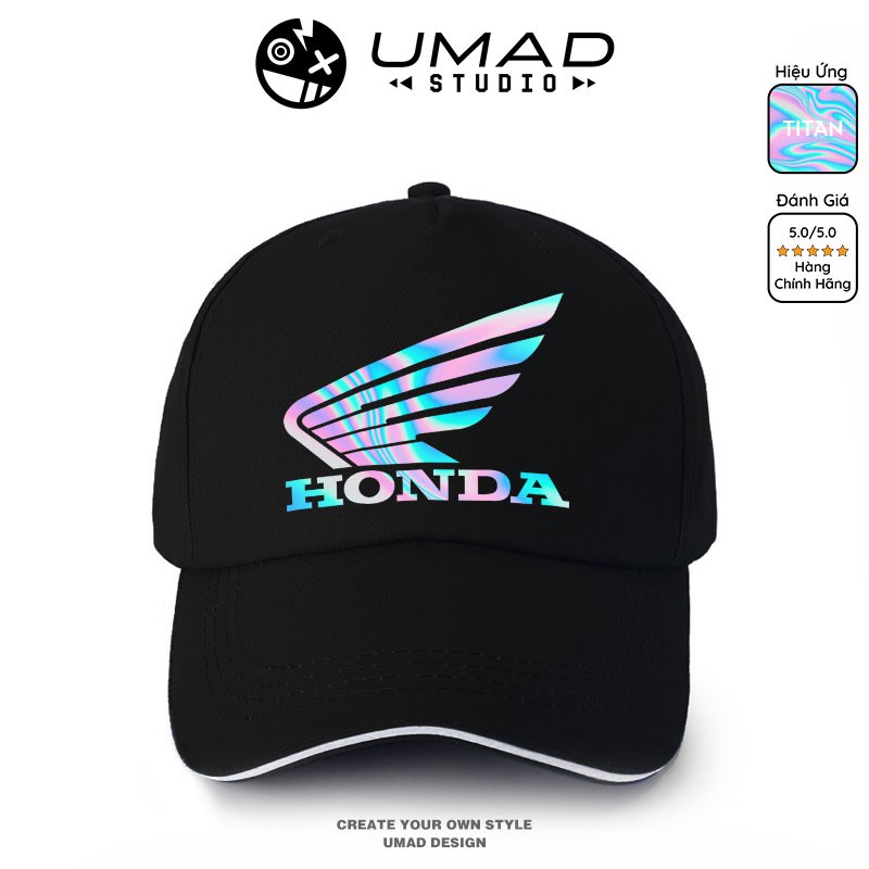 Nón kết UMAD unisex biker racing Honda hiệu ứng titan