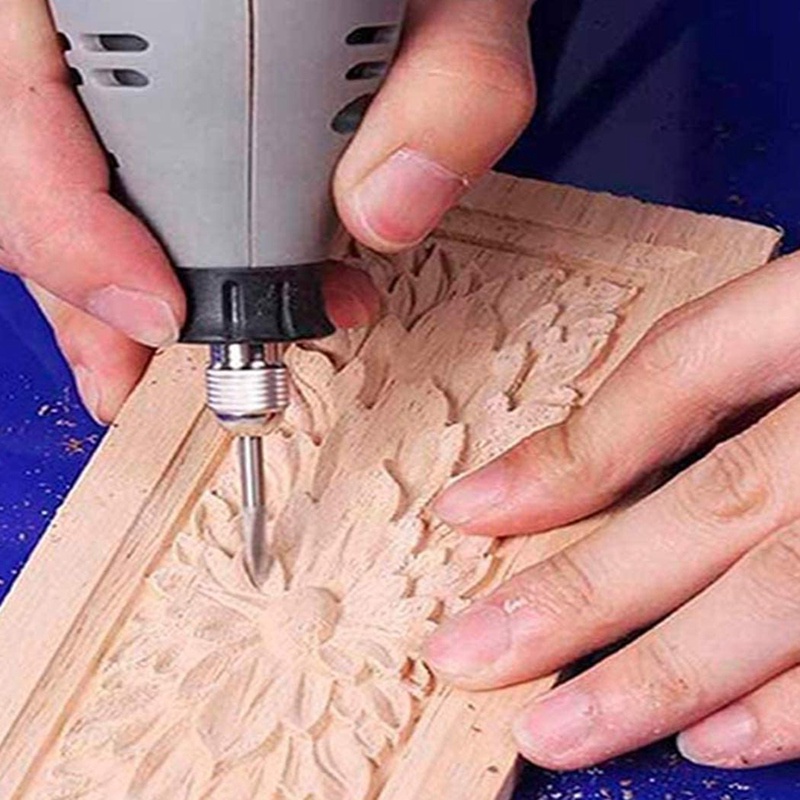 Bộ 10 Mũi Khoan Điêu Khắc Gỗ Bằng Thép