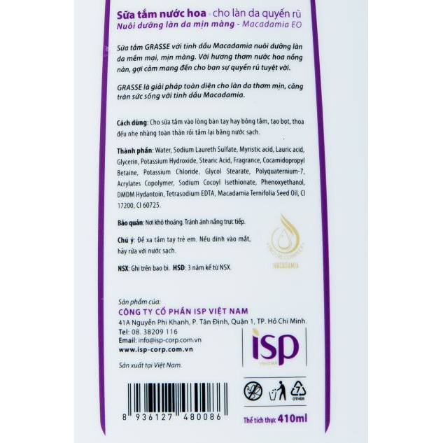 GRASSE - Sữa Tắm Nước Hoa 410ml | BigBuy360 - bigbuy360.vn