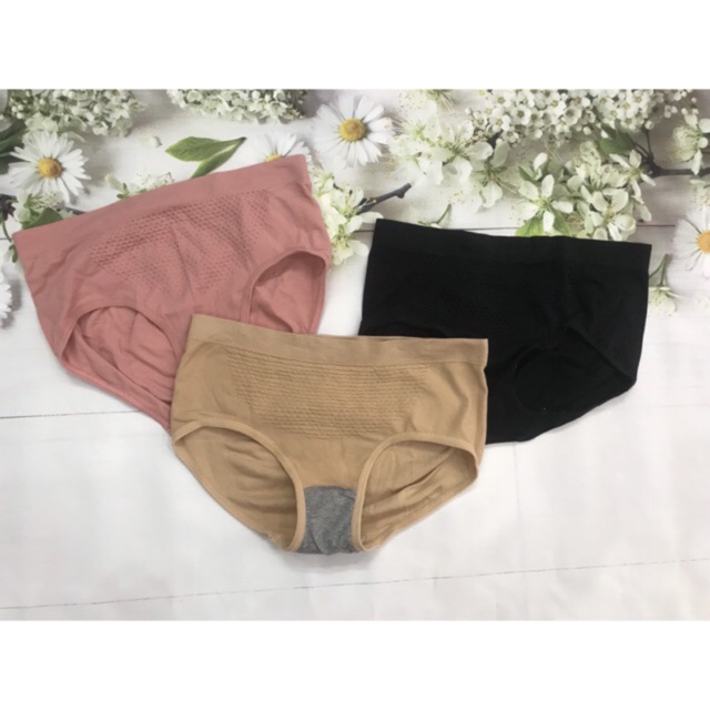 Quần lót nữ cotton túi zip, chất mịn gen nhẹ bụng dưới, chip kháng khuẩn thông hơi, leblur