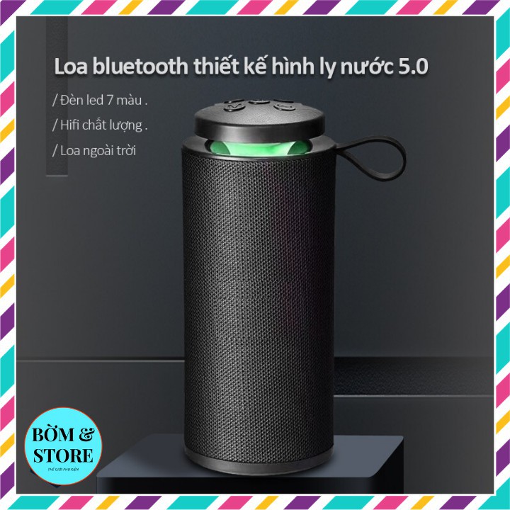 Loa Bluetooth, Loa Bluetooth Mini JBL GT-112 Pro Đèn LED Nhiều Màu, Âm Thanh Siêu To, Pin Cực Trâu