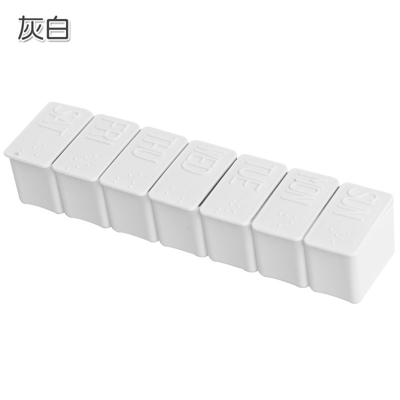 Hộp Đựng Thuốc 7 Ngày Bằng Nhựa Có Nắp Đậy Tiện Dụng Mang Theo Du Lịch