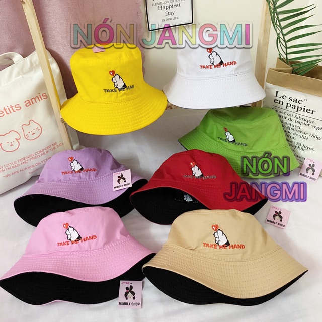 Nón Bucket 2 Mặt Take Me Hand