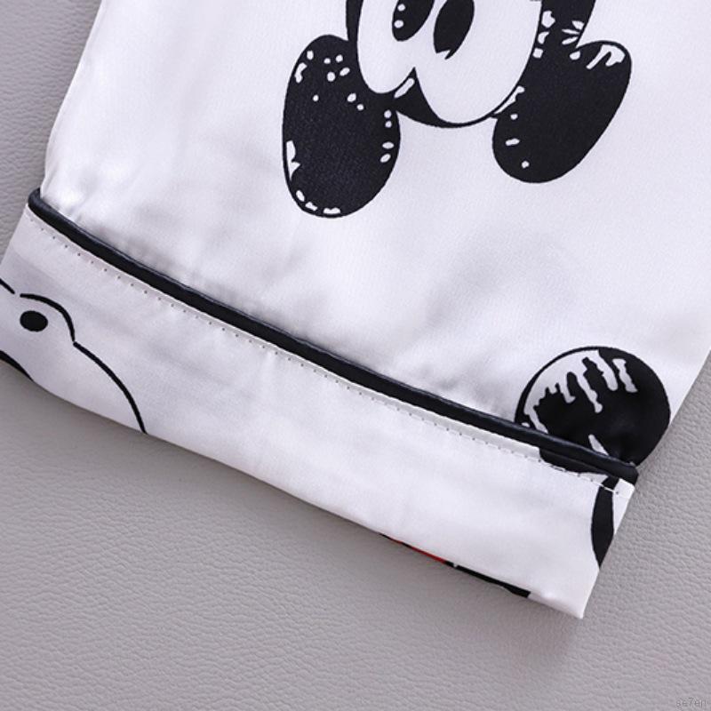 Set đồ ngủ dài tay họa tiết hoạt hình cho bé gái từ 1-6 tuổi