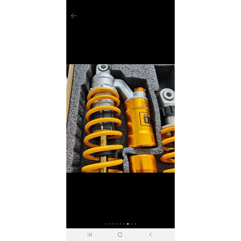 Phuộc nhún sau OHLINS bình dầu gắn cho xe Dream Wave Sirius Jupiter Rs