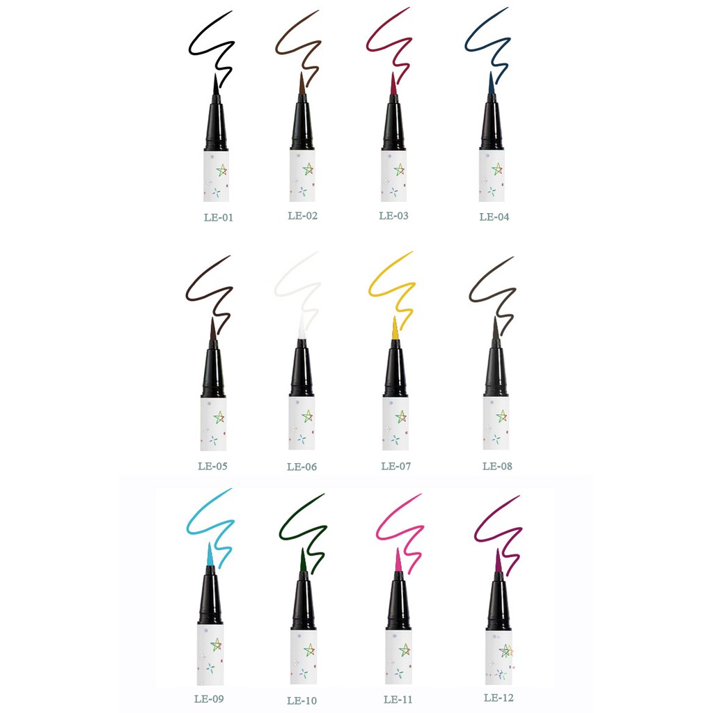 Bút kẻ mắt nước Faicia ❤️FREESHIP❤️ cây kẻ mắt không trôi, bút kẻ lông mày không lem, chì kẻ mắt 12 màu khô nhanh. | BigBuy360 - bigbuy360.vn