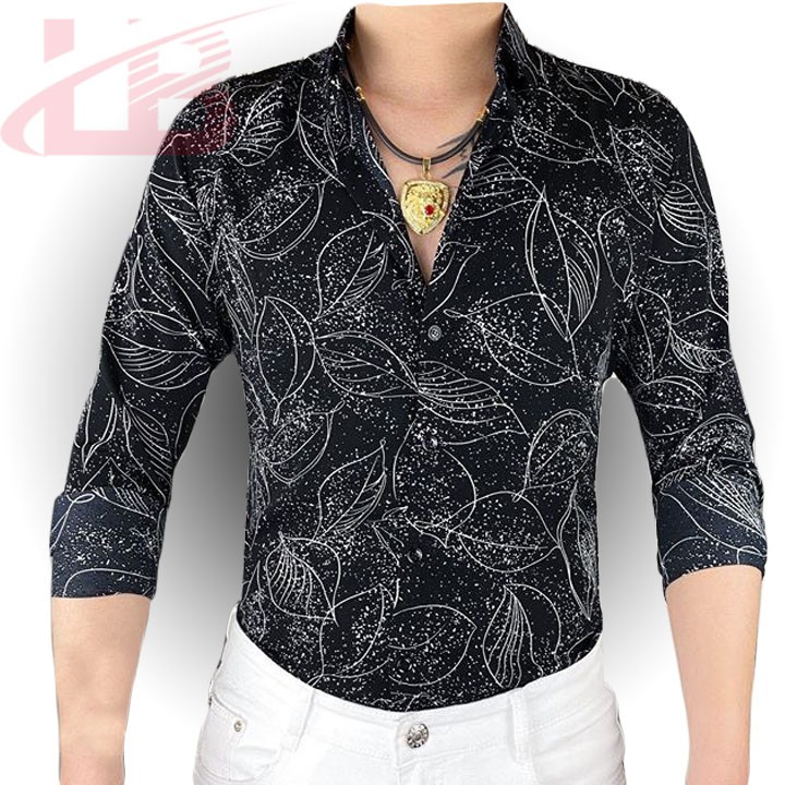 Áo sơ mi lụa dài tay nam LB012, vải dày, mát , đường may sắc sảo, áo sơ mi cao cấp LB1990 store