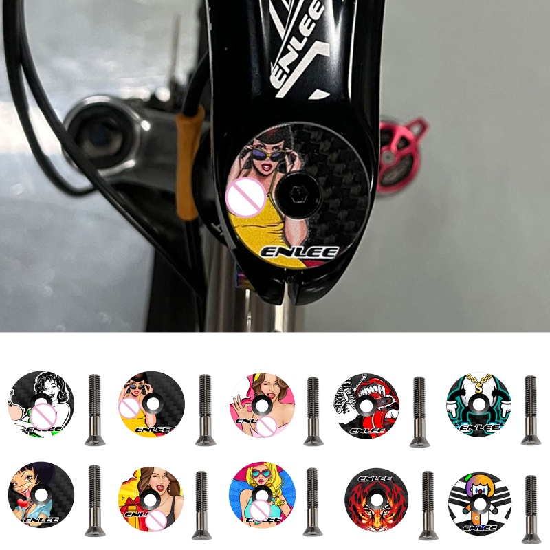 Vỏ Bọc Thân Xe Đạp Bằng Sợi Carbon Kèm Nắp Đậy Và Bu Lông Chuyên Dụng